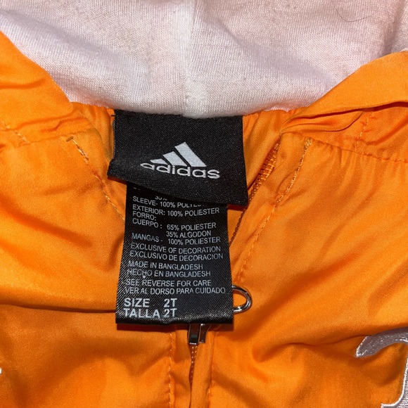 Adidas Orange and Black Hooded UT Jacket Baby boys 2t - Picture 4 of 6
